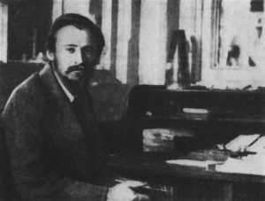 Friedrich Zander à son bureau