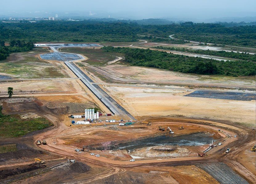 La construction du complexe de lancement ELA-4, d'un coût d'environ 600 millions d'euros, est déjà bien avancée.