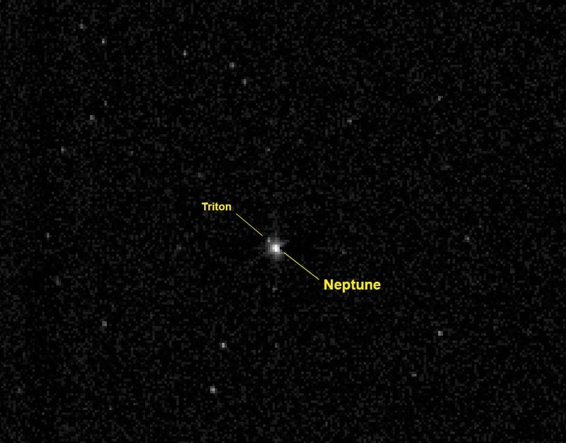Image de Neptune et Triton