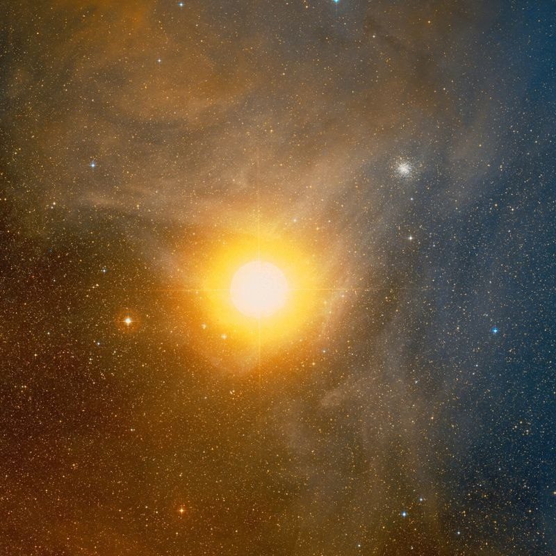 Antarès est l'étoile la plus brillante de la constellation du Scorpion