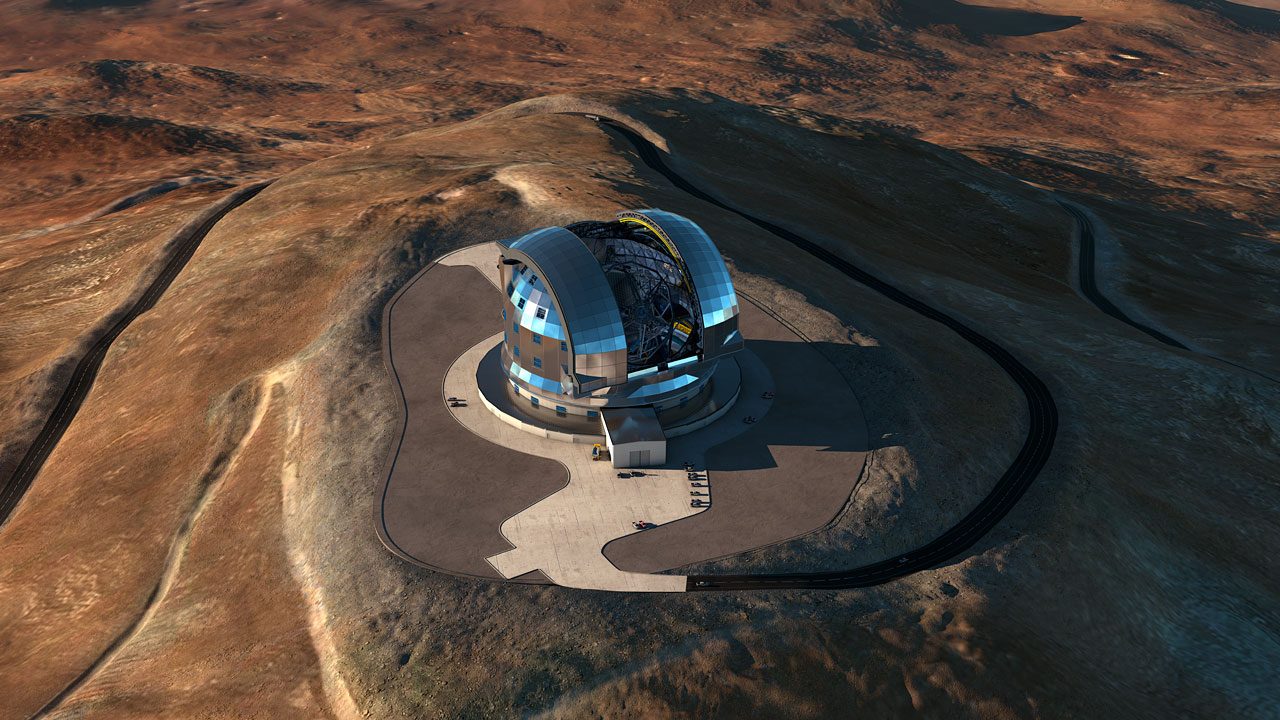 Futur plus grand télescope du monde E-ELT