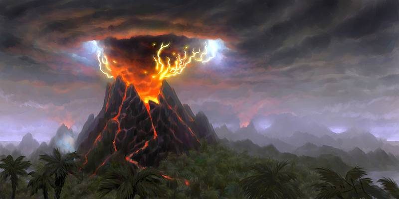 Les anciens volcans de la Terre