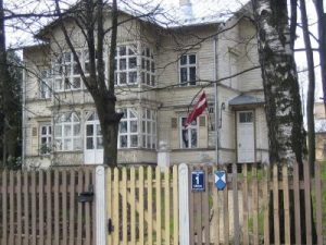 La maison-musée de Friedrich Zander dans la rue qui porte son nom à Riga.