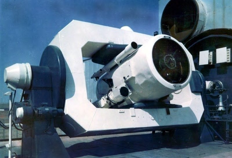 Télescope TG-1 du localisateur laser LE-1, site d'essai de Sary-Shagan.