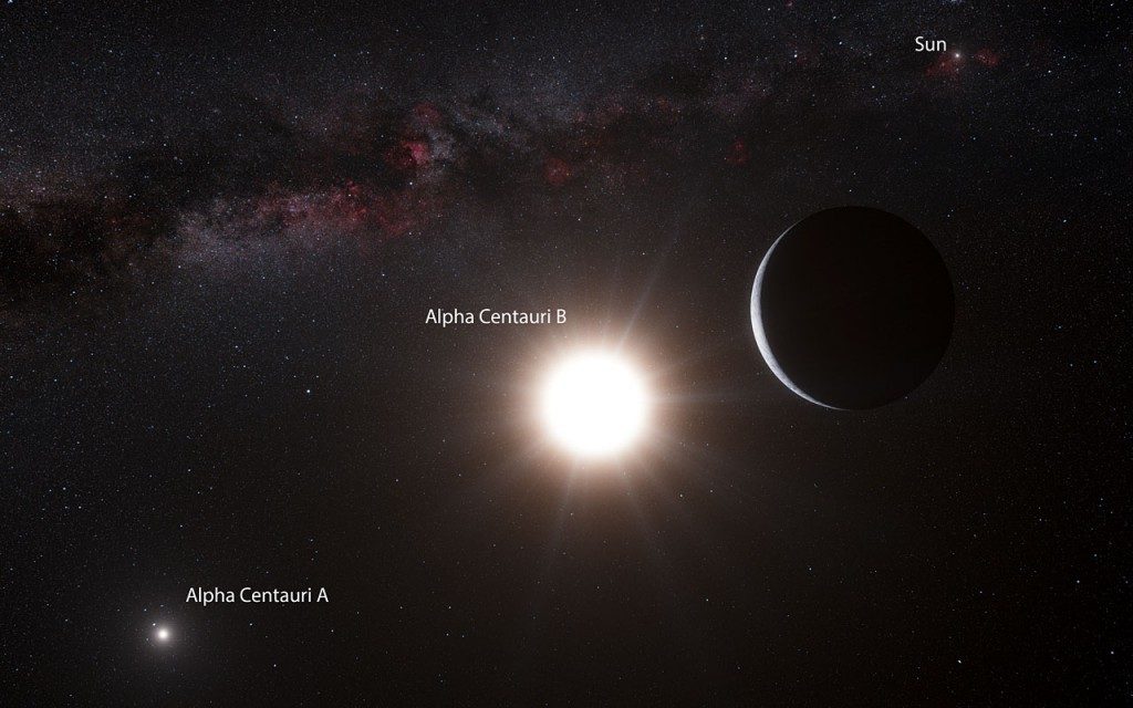 La planète alpha Centauri B, vue par un artiste