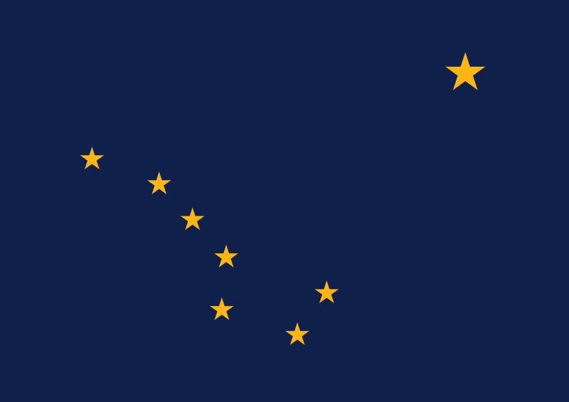 Polaris sur le drapeau de l'Alaska
