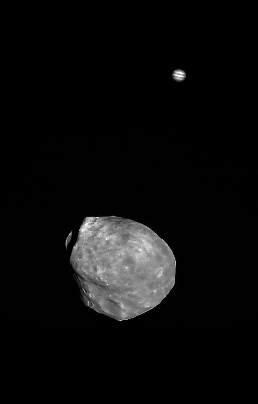 Phobos et Jupiter