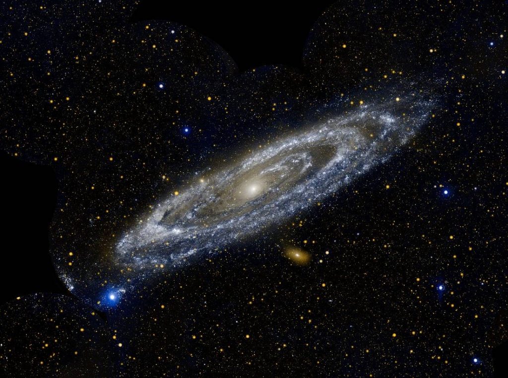 Galaxie d'Andromède M31 dans l'UV
