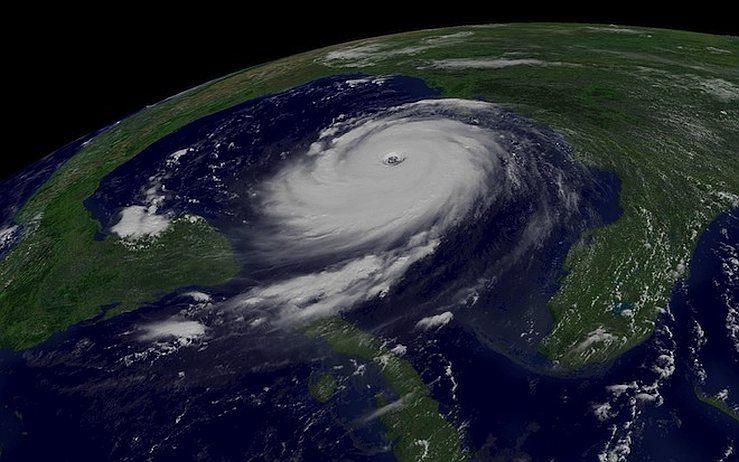 L'ouragan Katrina, peu avant de frapper la Louisiane.