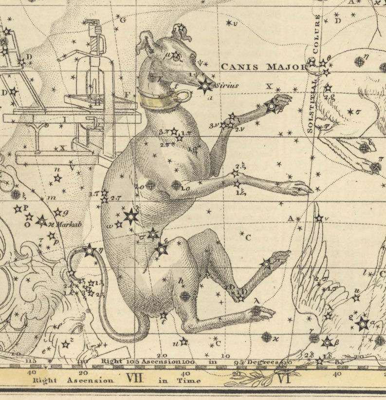 Image tirée d'un atlas de 1822