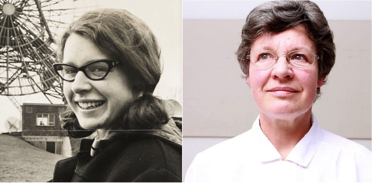 Photo de Jocelyn Bell en 1967 et 2011