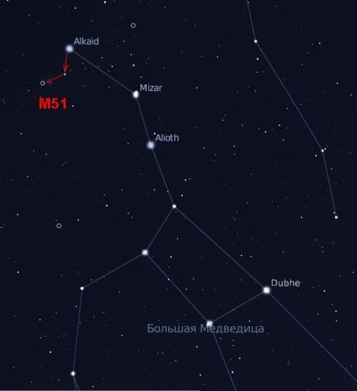 Comment trouver M51
