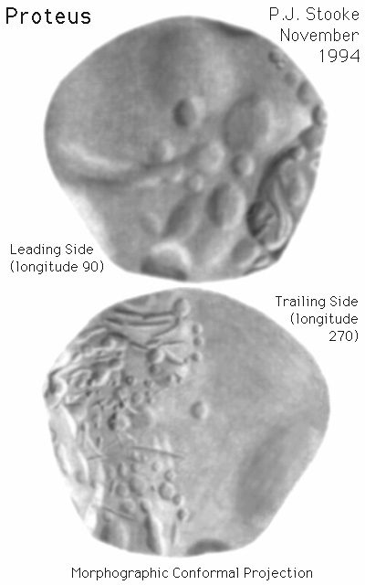 Carte des faces avant et arrière de Proteus