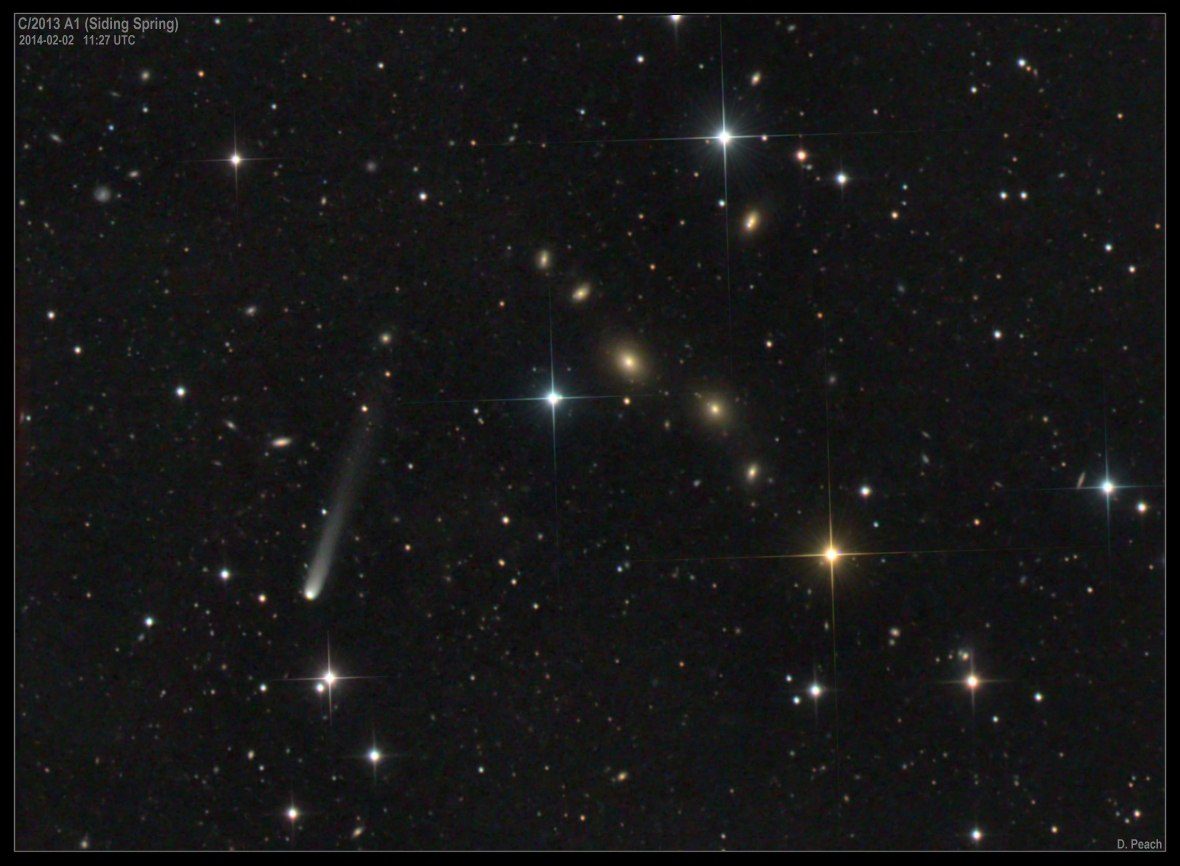 Comète Siding Spring, image de Demian Peach