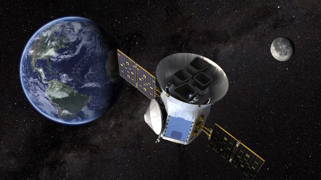 Le télescope spatial TESS de la NASA vu par un artiste