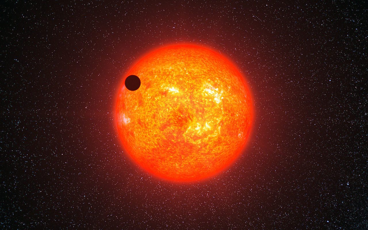 Une naine rouge au carbone avec une hypothétique planète en orbite.