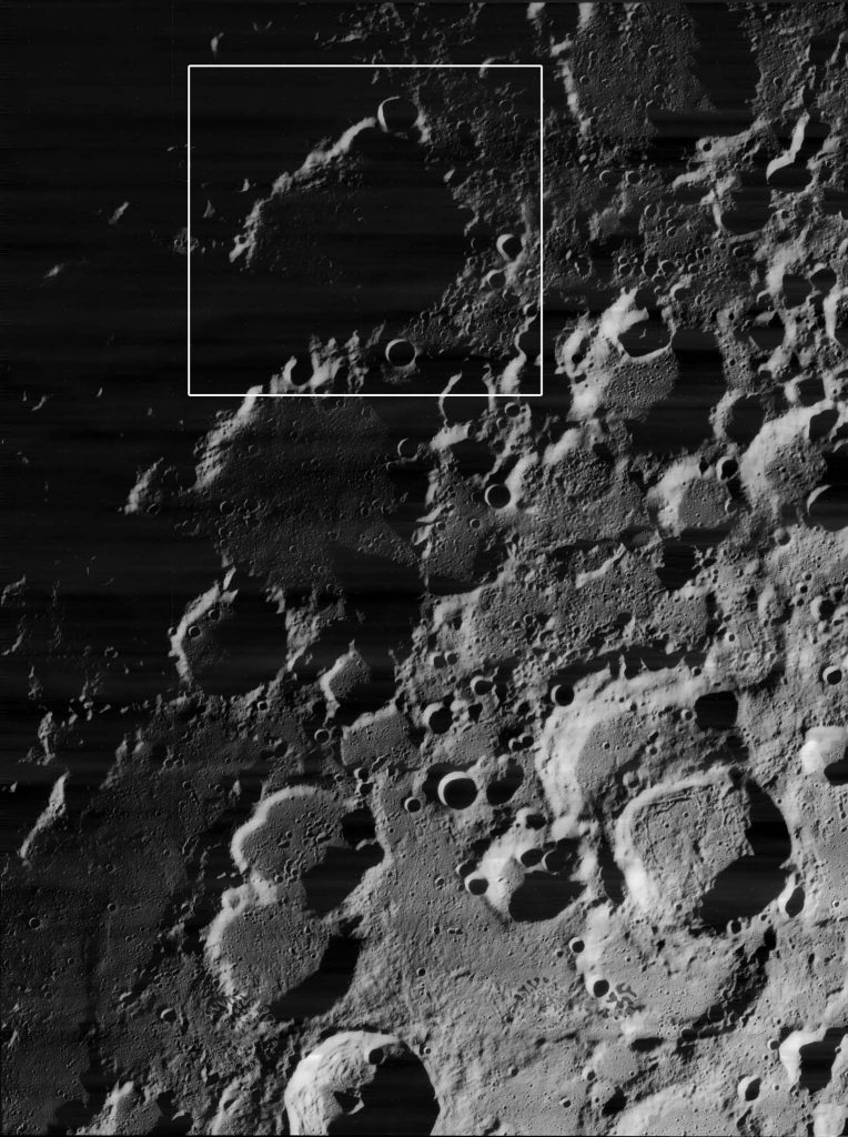 Cratère Piri depuis l'orbite
