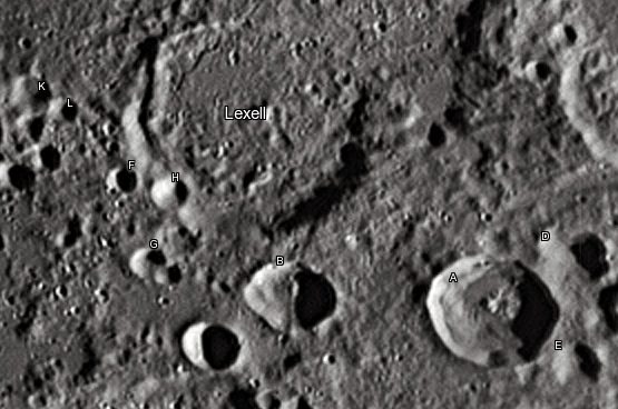 Cratère lunaire Lexel