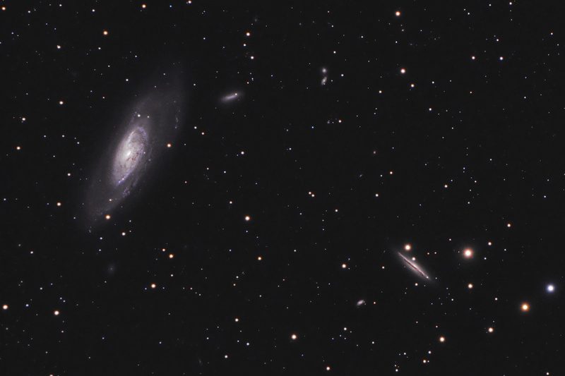 Galaxie M106 et son compagnon NGC 4217