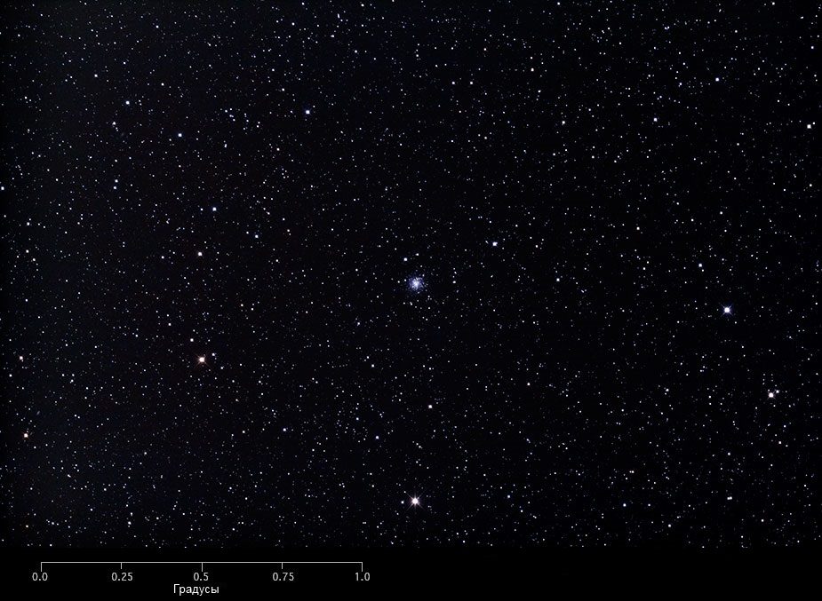 L'amas globulaire 72 de Messier à l'échelle des degrés