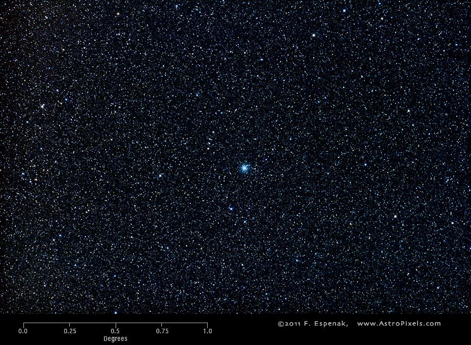 L'amas globulaire M79 à l'échelle des degrés