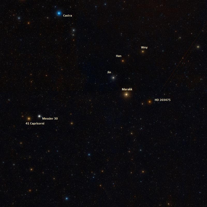 L'amas globulaire M30 et les objets voisins