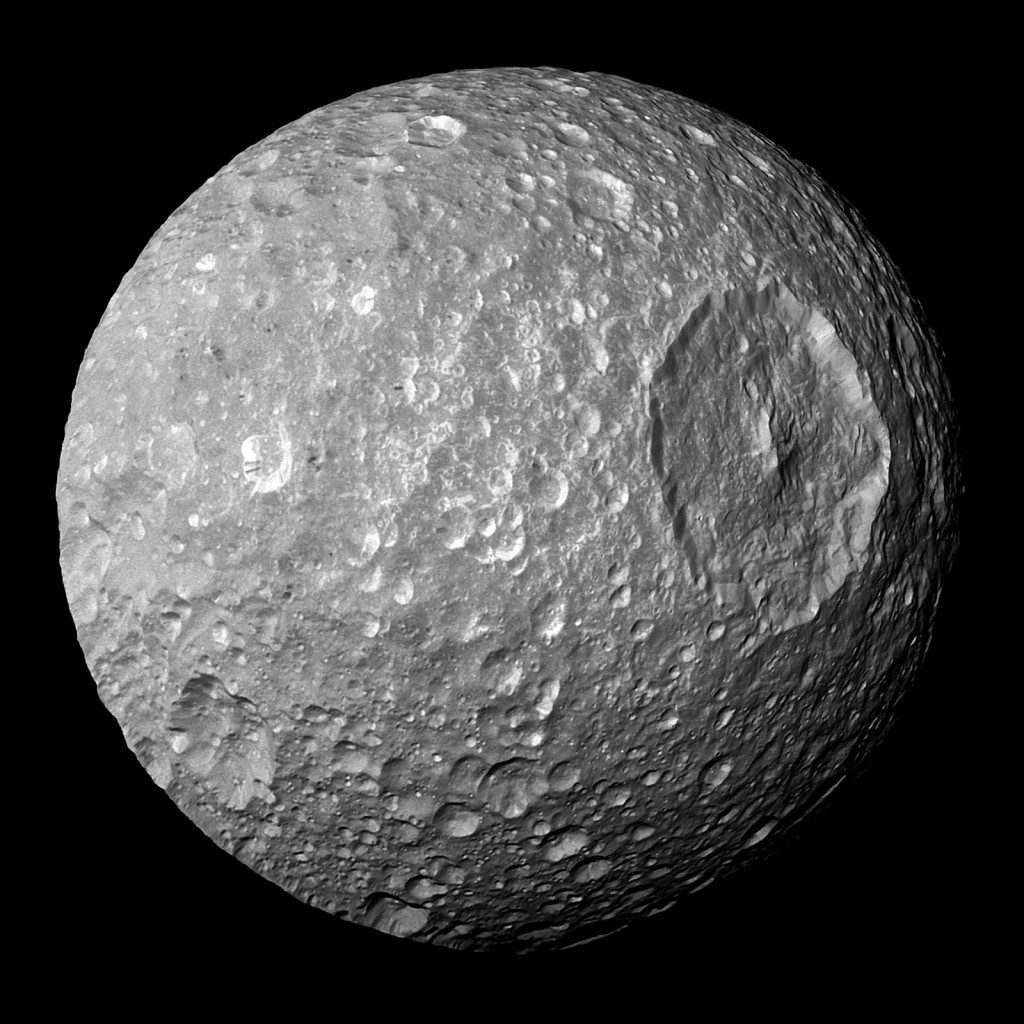 Mimas, image de la sonde Cassini