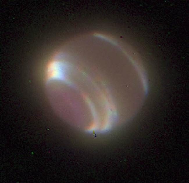 Neptune, image prise depuis la Terre à l'aide d'un système d'optique adaptative