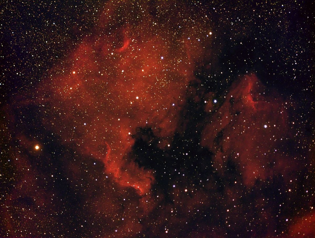 NGC 7000 prise avec un filtre à hydrogène