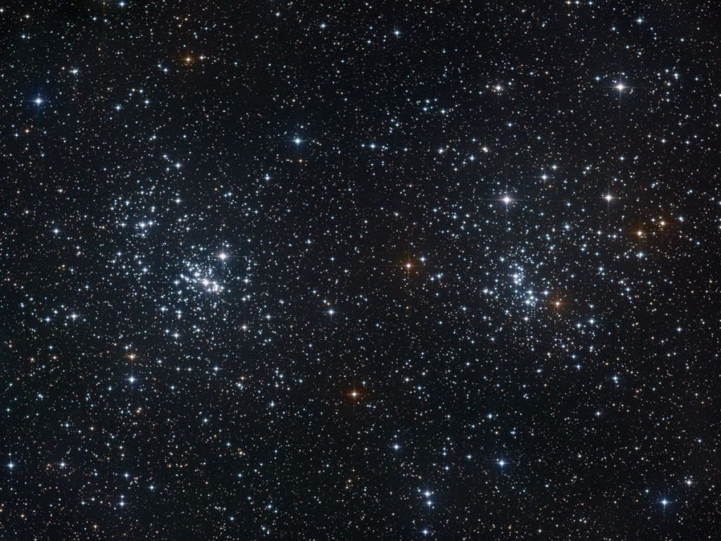 NGC 869 et NGC 884, l'amas Hee et Ash de Persée.
