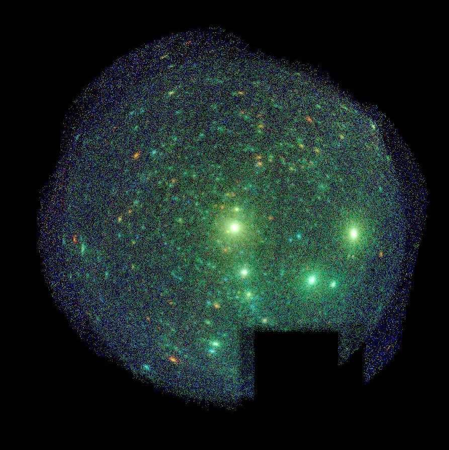 Image du noyau de Cygnus OB2 créée par le télescope XMM-Newton
