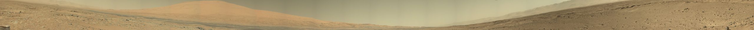 Panorama transmis par le rover Curiosity