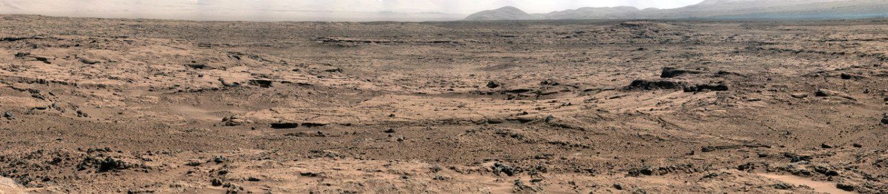Panorama de Curiosity sur le site de Rocknest