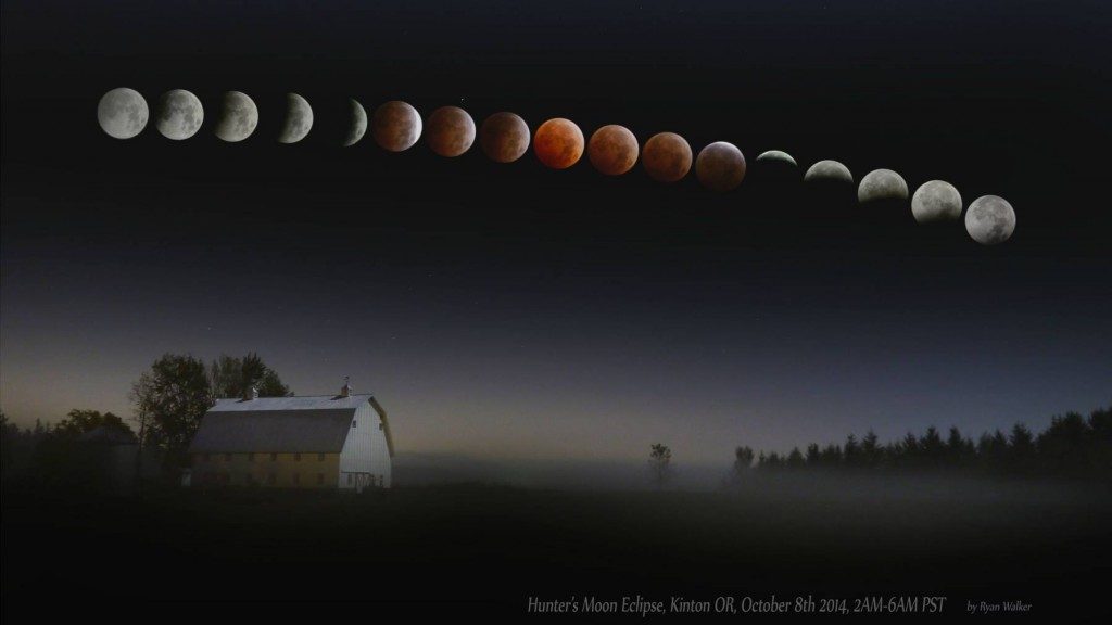 Éclipse lunaire totale le 8 octobre 2014