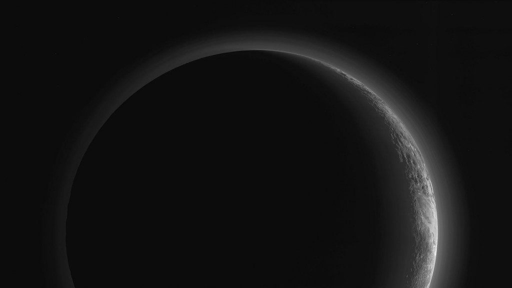 Le croissant de lune de Pluton