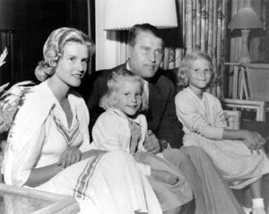 Le professeur Dr von Braun avec sa famille, vers 1957.