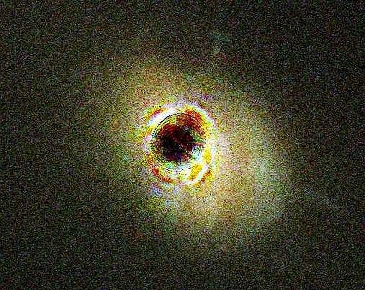 Image d'un quasar au radiotélescope