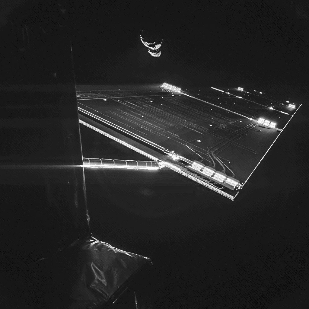 Selfies avec la comète