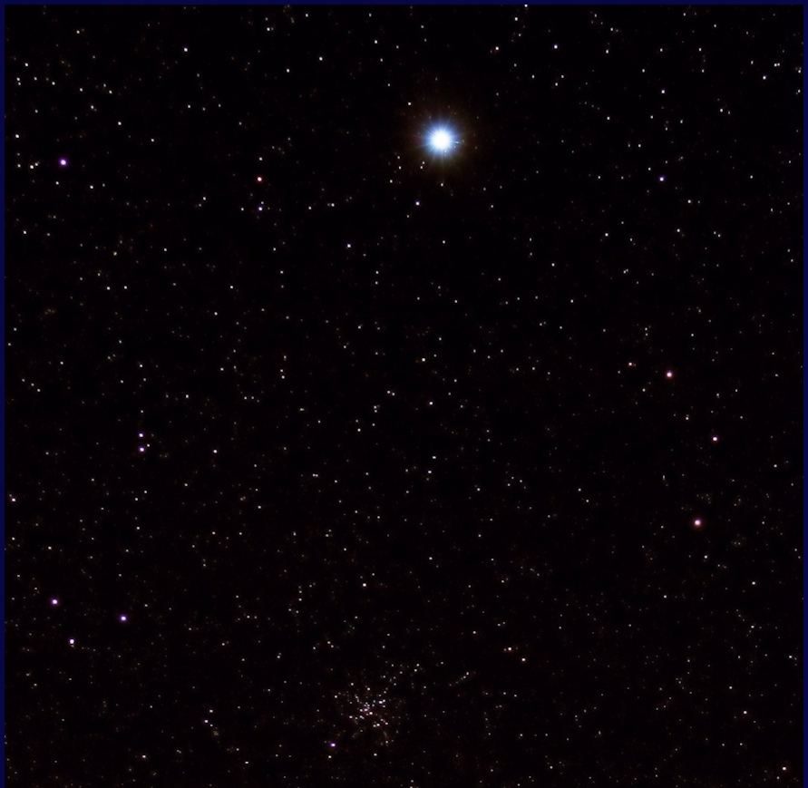 Sirius et l'amas dispersé M41