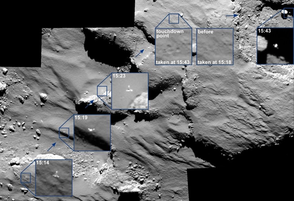Images de la caméra OSIRIS