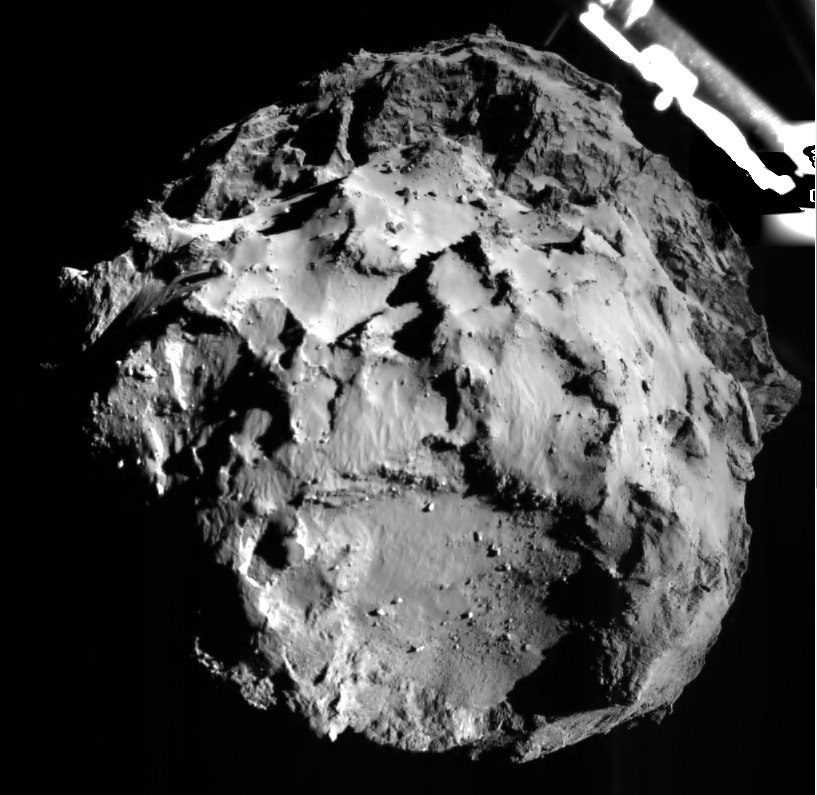 Image de la comète à 3 km de la surface