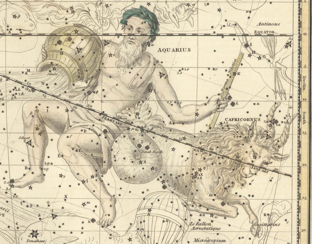 Capricorne d'un ancien atlas du ciel