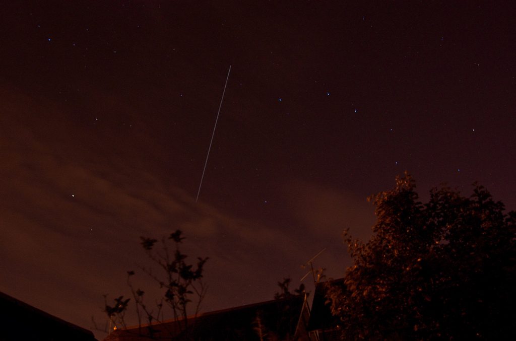 ISS sur fond de constellation de la Grande Ourse