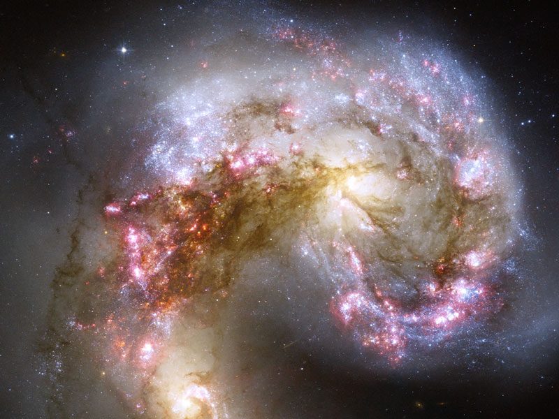 Collision de galaxies