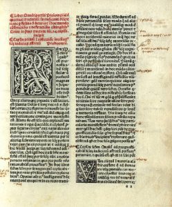 Une page du Tetrabiblos de 1484.