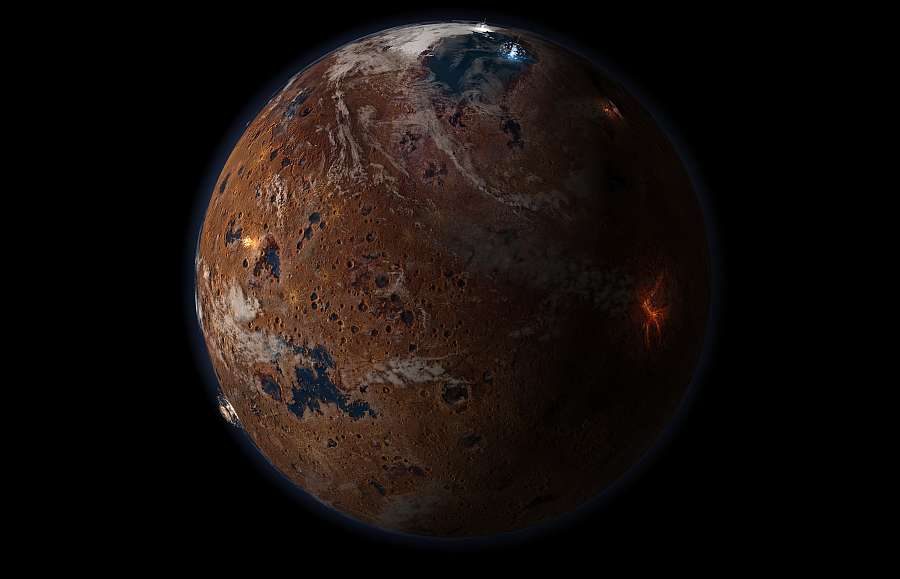 Voici à quoi pouvait ressembler la planète à l'époque de Noyan.