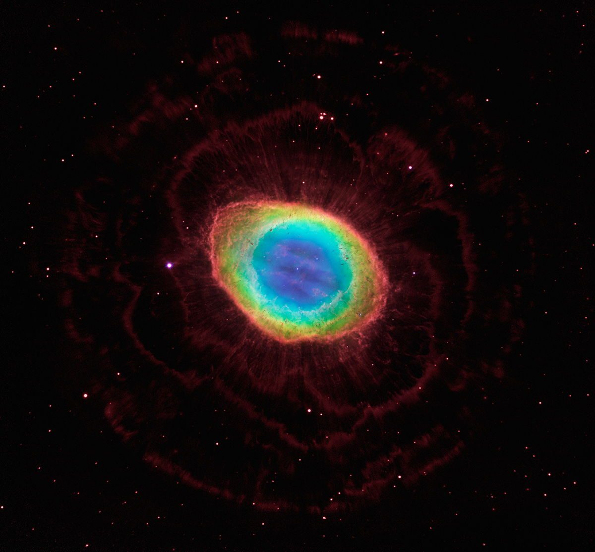 Image Hubble de la nébuleuse de l'anneau