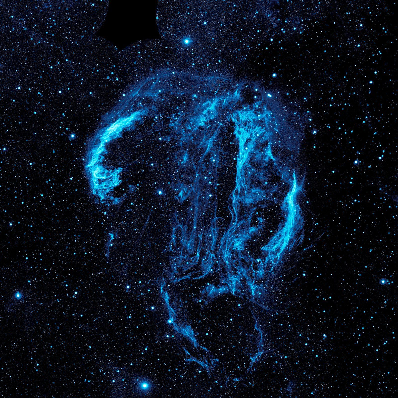 Nébuleuse de la Boucle du Cygne, image UV