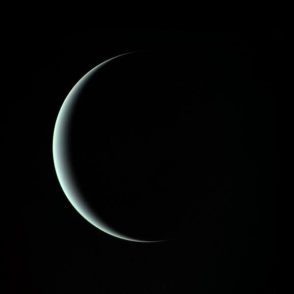 Image d'Uranus prise par Voyager 2