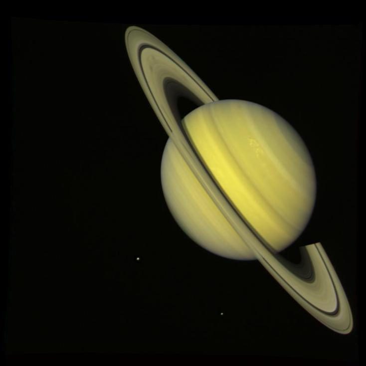 Image de Saturne dans ses couleurs les plus naturelles